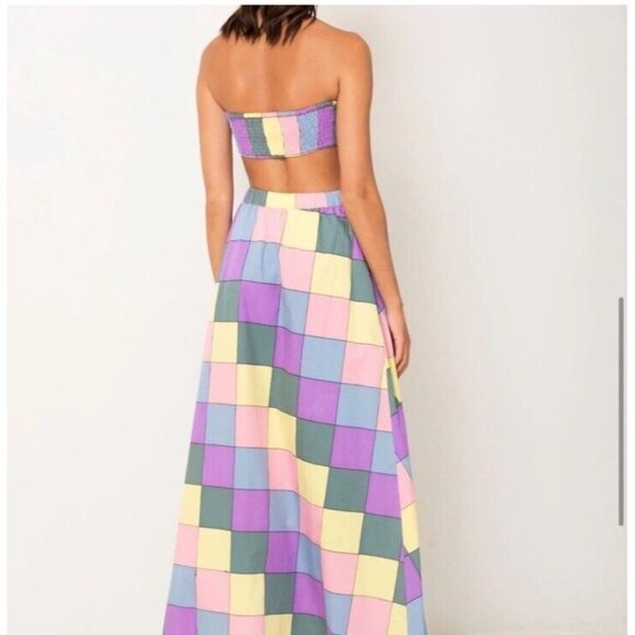 SWF Cuixmala Maxi Skirt Cuixmala Check - Picture 3 of 9